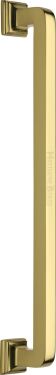Click Here To Enlarge This Photo Of V1964 490-PB Heritage Brass Door Pull Handle Square Vintage Design 490mm Polished Brass Finish