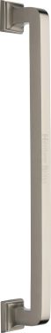 Click Here To Enlarge This Photo Of V1964 490-SN Heritage Brass Door Pull Handle Square Vintage Design 490mm Satin Nickel Finish