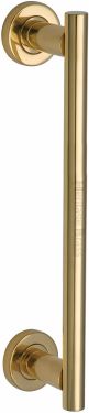 Click Here To Enlarge This Photo Of V2057 489-PB Heritage Brass 19mm Bar Door Pull Handle with base 489mm Polished Brass finish