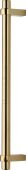 V2485 353-PB Heritage Brass Door Pull Handle Industrial Design 353mm Polished Brass Finish