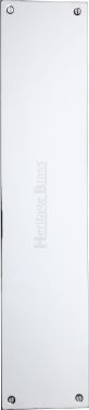 Click Here To Enlarge This Photo Of V740 350-PC Heritage Brass Fingerplate 350mm Polished Chrome finish