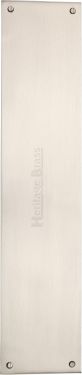 Click Here To Enlarge This Photo Of V740 350-SN Heritage Brass Fingerplate 350mm Satin Nickel finish