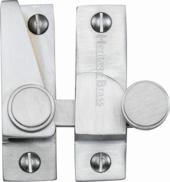 Click Here To Enlarge This Photo Of V1106-SC Heritage Brass Sash Fastener Satin Chrome Finish