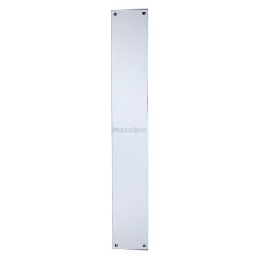 Click Here To Enlarge This Photo Of V740 500-PC Heritage Brass Fingerplate 500mm Polished Chrome finish