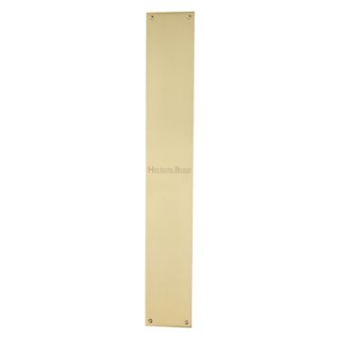 Click Here To Enlarge This Photo Of V740 500-SB Heritage Brass Fingerplate 500mm Satin Brass finish
