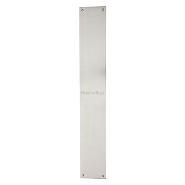 Click Here To Enlarge This Photo Of V740 500-SN Heritage Brass Fingerplate 500mm Satin Nickel finish