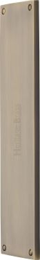 Click Here To Enlarge This Photo Of V741 310-AT Heritage Brass Fingerplate 310mm Antique Brass finish