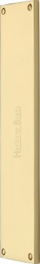Click Here To Enlarge This Photo Of V741 310-PB Heritage Brass Fingerplate 310mm Polished Brass finish