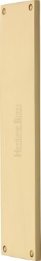 Click Here To Enlarge This Photo Of V741 310-SB Heritage Brass Fingerplate 310mm Satin Brass finish