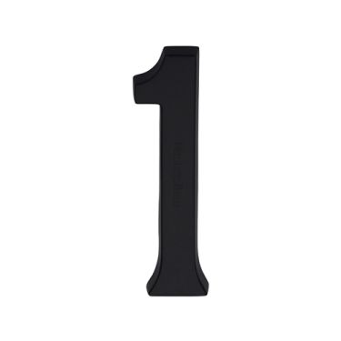Click Here To Enlarge This Photo Of C1564 1-BKMT Heritage Brass Numeral 1 Concealed Fix 76mm (3") Matt Black