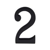 C1564 2-BKMT Heritage Brass Numeral 2 Concealed Fix 76mm (3") Matt Black