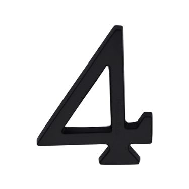 Click Here To Enlarge This Photo Of C1564 4-BKMT Heritage Brass Numeral 4 Concealed Fix 76mm (3") Matt Black