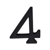 C1564 4-BKMT Heritage Brass Numeral 4 Concealed Fix 76mm (3") Matt Black