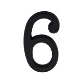 C1564 6-BKMT Heritage Brass Numeral 6 Concealed Fix 76mm (3") Matt Black