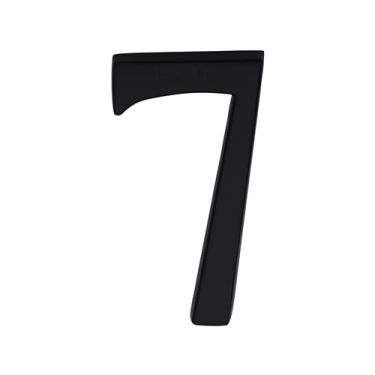 Click Here To Enlarge This Photo Of C1564 7-BKMT Heritage Brass Numeral 7 Concealed Fix 76mm (3") Matt Black