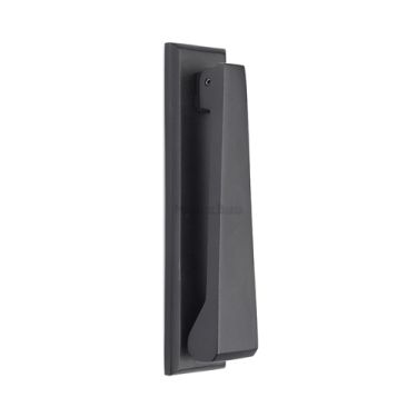 Click Here To Enlarge This Photo Of K1310-BKMT Heritage Brass Door Knocker Matt Black finish