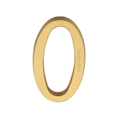 C1564 0-SB Heritage Brass Numeral 0 Concealed Fix 76mm (3") Satin Brass finish