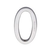 C1564 0-SC Heritage Brass Numeral 0 Concealed Fix 76mm (3") Satin Chrome finish