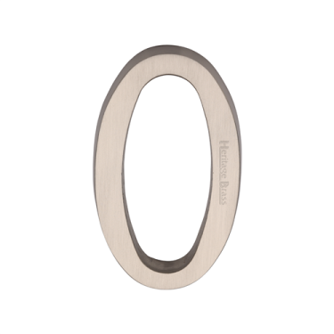 Click Here To Enlarge This Photo Of C1564 0-SN Heritage Brass Numeral 0 Concealed Fix 76mm (3") Satin Nickel finish