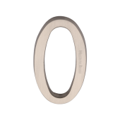 C1564 0-SN Heritage Brass Numeral 0 Concealed Fix 76mm (3") Satin Nickel finish