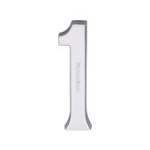 C1564 1-PC Heritage Brass Numeral 1 Concealed Fix 76mm (3") Polished Chrome finish