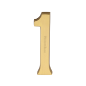 C1564 1-SB Heritage Brass Numeral 1 Concealed Fix 76mm (3") Satin Brass finish