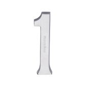 C1564 1-SC Heritage Brass Numeral 1 Concealed Fix 76mm (3") Satin Chrome finish
