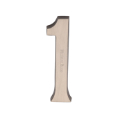 C1564 1-SN Heritage Brass Numeral 1 Concealed Fix 76mm (3") Satin Nickel finish