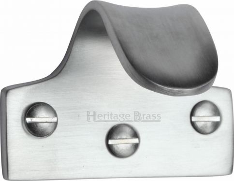 Click Here To Enlarge This Photo Of V1110-SC Heritage Brass Sash Lift Satin Chrome Finish