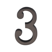 C1564 3-MB Heritage Brass Numeral 3 Concealed Fix 76mm (3") Matt Bronze finish