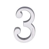 C1564 3-PC Heritage Brass Numeral 3 Concealed Fix 76mm (3") Polished Chrome finish