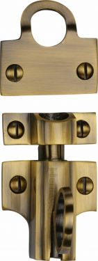 Click Here To Enlarge This Photo Of V1117-AT Heritage Brass Fanlight Catch Antique Brass Finish
