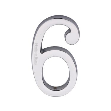 Click Here To Enlarge This Photo Of C1564 6-PC Heritage Brass Numeral 6 Concealed Fix 76mm (3") Polished Chrome finish