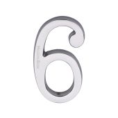 C1564 6-PC Heritage Brass Numeral 6 Concealed Fix 76mm (3") Polished Chrome finish