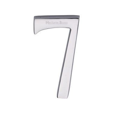 Click Here To Enlarge This Photo Of C1564 7-PC Heritage Brass Numeral 7 Concealed Fix 76mm (3") Polished Chrome finish