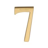 C1564 7-SB Heritage Brass Numeral 7 Concealed Fix 76mm (3") Satin Brass finish
