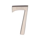 C1564 7-SN Heritage Brass Numeral 7 Concealed Fix 76mm (3") Satin Nickel finish