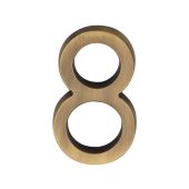 C1564 8-AT Heritage Brass Numeral 8 Concealed Fix 76mm (3") Antique Brass finish
