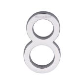 C1564 8-PC Heritage Brass Numeral 8 Concealed Fix 76mm (3") Polished Chrome finish