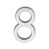 C1564 8-SC Heritage Brass Numeral 8 Concealed Fix 76mm (3") Satin Chrome finish