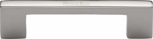 Click Here To Enlarge This Photo Of C0337 96-PNF Heritage Brass Cabinet Pull Metro Design 96mm ctc Polished Nickel Finish