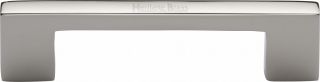 C0337 96-PNF Heritage Brass Cabinet Pull Metro Design 96mm ctc Polished Nickel Finish
