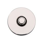 V1184-PNF Heritage Brass Round Bell Push 53mm Polished Nickel finish