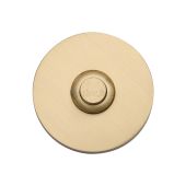 V1184-SB Heritage Brass Round Bell Push 53mm Satin Brass finish