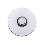 V1184-SC Heritage Brass Round Bell Push 53mm Satin Chrome finish