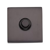 V1188-MB Heritage Brass Square Bell Push 54mm x 54mm Matt Bronze finish