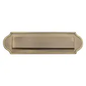 V843-AT Heritage Brass Gravity 11" Letterplate Antique Brass finish
