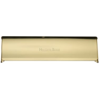 Click Here To Enlarge This Photo Of V860 403-PB Heritage Brass Interior Letterflap 400mm x 100mm Polished Brass finish