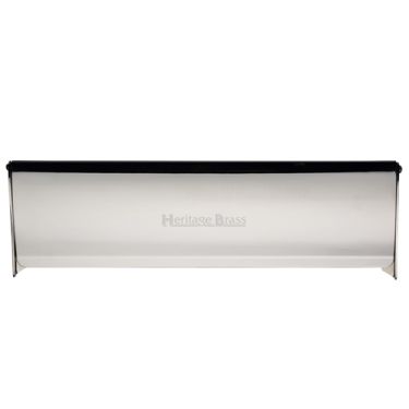 Click Here To Enlarge This Photo Of V860 403-PNF Heritage Brass Interior Letterflap 400mm x 100mm Polished Nickel finish
