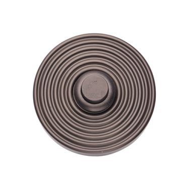 Click Here To Enlarge This Photo Of RR1186-MB Heritage Brass Reeded Bell Push 53mm Matt Bronze finish